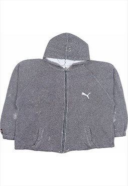 Vintage 90's Puma Fleece Zip Up Grey,