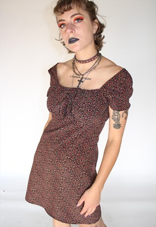 90S BABYDOLL FLORAL DRESS