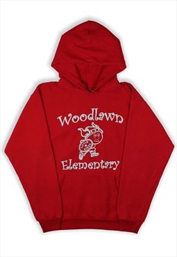 Vintage Red Woodlawn Hoodie Mens