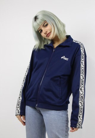 VINTAGE 90S ASICS SPORTS TAPED JACKET