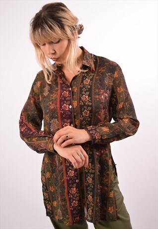 VINTAGE VINTAGE CRAZY PRINT SHIRT MULTI