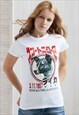 LAIKA THE SPACE DOG JAPANESE T SHIRT USSR SCIENCE RETRO TEE