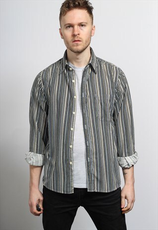 VINTAGE CORDUROY STRIPED SHIRT