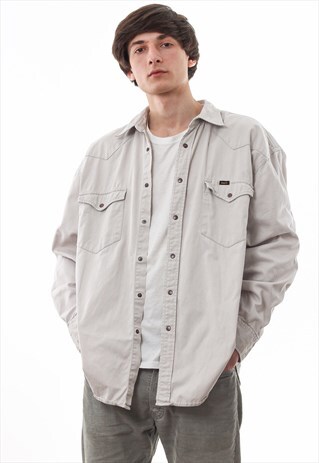 VINTAGE LEE 90S BEIGE LONG SLEEVE