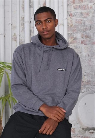 VINTAGE REEBOK LOGO HOODIE GREY