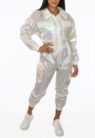 REFLECTIVE TRACKSUIT IN MULTICOLOURED