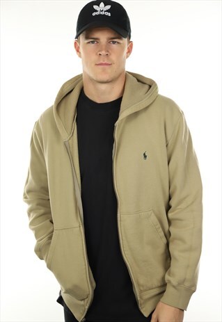 VINTAGE POLO RALPH LAUREN ZIP UP HOODIE SWEATSHIRT