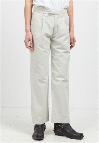 VINTAGE LIGHT GREY FRENCH CONNECTION TROUSERS BOTTOMS