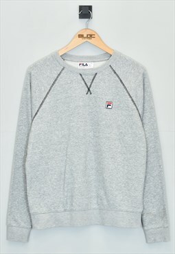 Vintage Fila Sweatshirt Grey Small