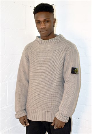 RARE VINTAGE STONE ISLAND CREW NECK KNIT SWEATER