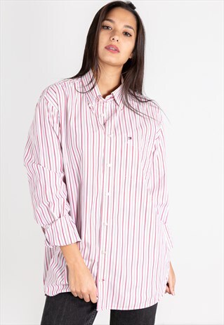 VINTAGE 80S TOMMY HILFIGER CLASSIC SHIRT / S8550