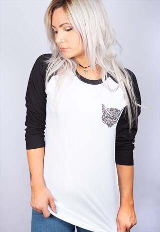 OWL MANDALA 3/4 SLEEVED RAGLAN