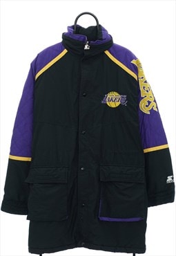 Vintage Starter NBA LA Lakers Black Coat Womens