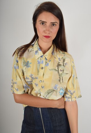 VINTAGE SHIRT FESTIVAL FLORAL PRINT (1027)
