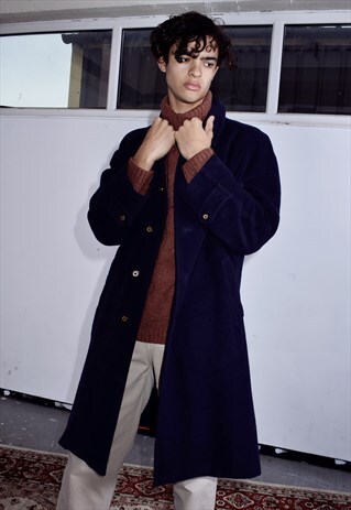 RARE VINTAGE CP COMPANY NAVY/BLACK SINGLE BREASTED COAT