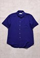 Yves Saint Laurent Blue Short Sleeve Shirt 