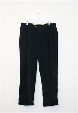 Vintage Tommy Hilfiger cord trousers in black. Fits W38 L32