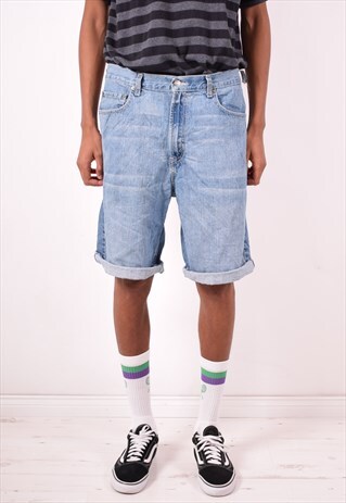 LEVI'S 569 MENS VINTAGE DENIM SHORTS W34 BLUE 90S