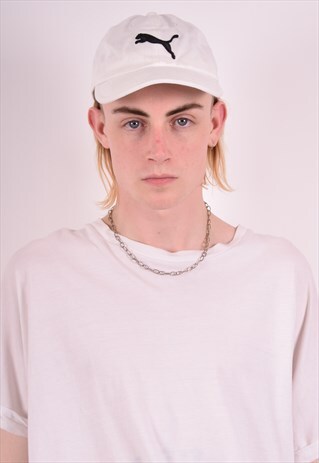 PUMA MENS VINTAGE CAP ONE SIZE WHITE 90S
