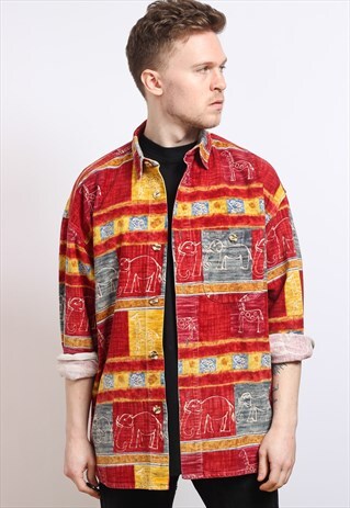 VINTAGE CORDUROY AZTEC SHIRT