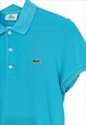 VINTAGE LACOSTE BLUE SKY POLO SHIRT IN BLUE M