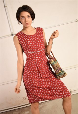 VINTAGE 90S FLORAL PARIS CHIC FESTIVAL MIDI DRESS