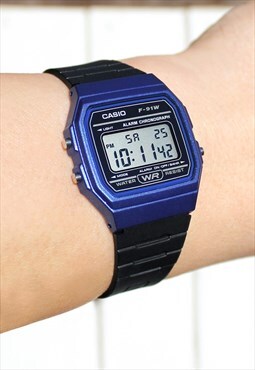 Casio Dark Blue F-91W Digital Watch (Japan import)