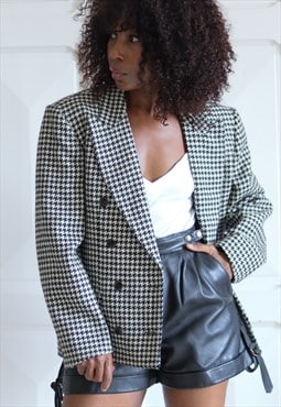 Vintage houndstooth blazer