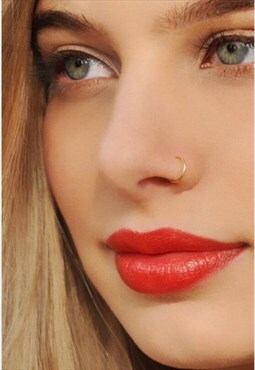 Unisex Classic Gold Nose Ring 8mm