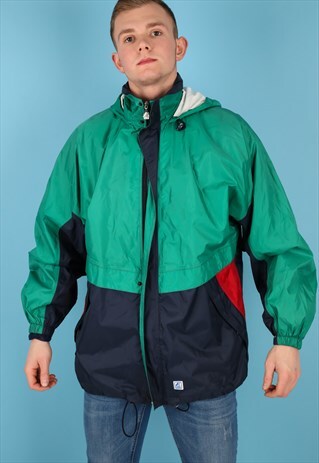 VINTAGE K-WAY WINDBREAKER JACKET IN MULTICOLOUR NJ505B