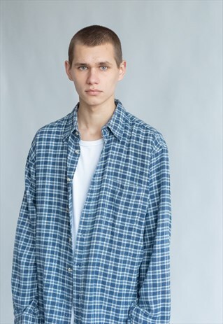 VINTAGE 90S CHECKERED GRUNGE SHIRT