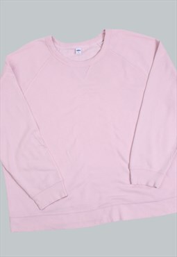 Vintage 90's Sweatshirt Pink Plain Jumper XXLarge