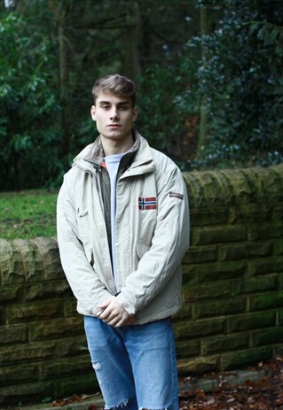 VINTAGE NAPAPIJRI THIN PUFFER JACKET / WINDBREAKER