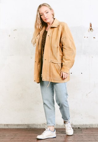 VINTAGE 80S SUEDE PARKA JACKET
