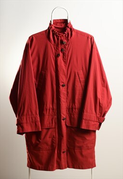 Vintage Aquascutum Trench Coat Lolgline Jacket Red