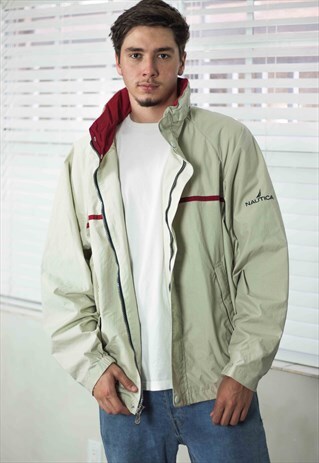 VINTAGE NAUTICA JACKET LOGO 90S XXL 19.5