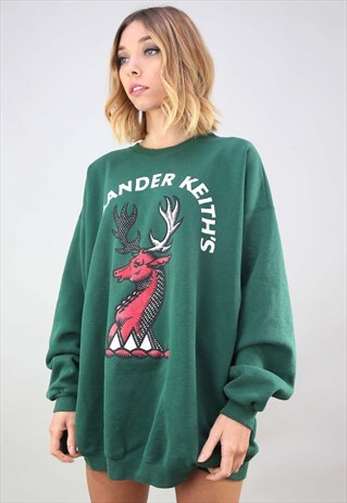 VINTAGE OVERSIZED GREEN SWEATSHIRT