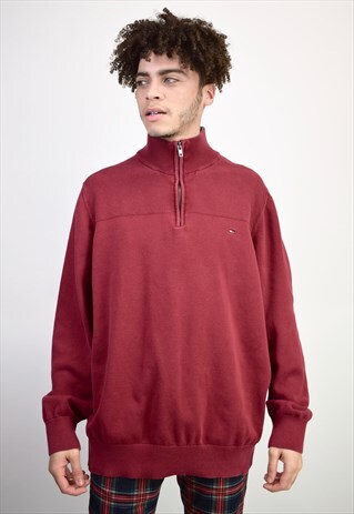 VINTAGE 90'S TOMMY HILFIGER 1/4 ZIP JUMPER