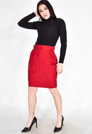MOSCHINO JEANS SKIRT BORDEAUX