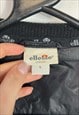 VINTAGE BLACK ELLESSE PUFFER JACKET LARGE