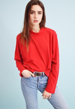 90'S RETRO MINIMALIST OVERSIZED TEEN JUMPER TOP