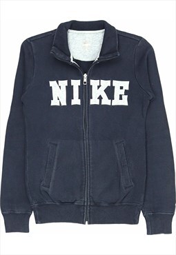 Vintage 90's Nike Sweatshirt Spellout Zip Up Heavyweight