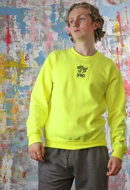 Neon Sweat with Mexican Dog Print Yap Patch