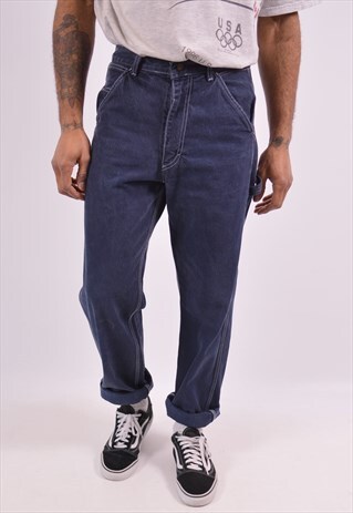 LEE MENS VINTAGE JEANS W29 L32 BLUE 90S
