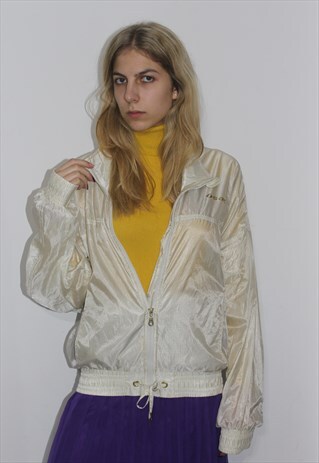 VINTAGE 90' OLDSCHOOL TRANSPARENT ZIPPED UNISEX WINDBREAK