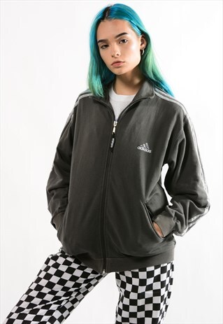 VINTAGE ADIDAS ZIP UP SWEATSHIRT.