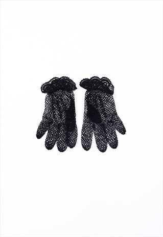 40'S VINTAGE FISHNET GLOVES WRIST LENGTH