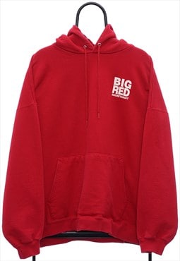 Vintage Big Red Graphic Red Hoodie Womens