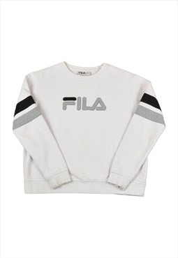 Vintage Fila Sweater White Ladies XL