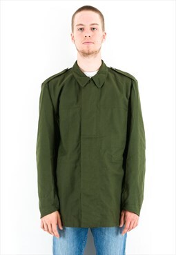SWEDEN Vintage M Men UK 40 US Jacket Coat Army Green Button
